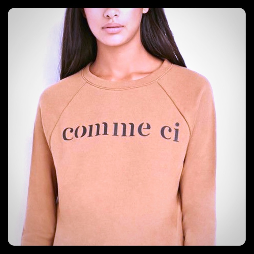 Forever 21 “Comme Ci” Sweatshirt Size L